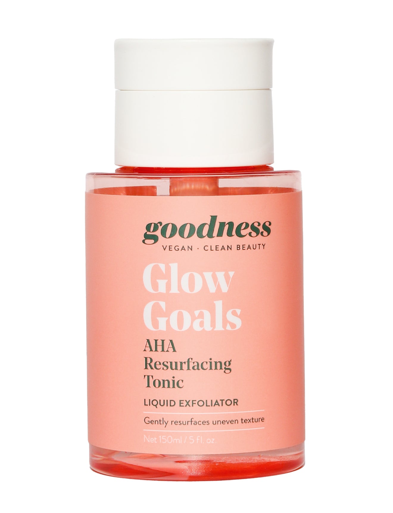 Glow Goals AHA Resurfacing Tonic - Liquid Exfoliator, gently resurfaces uneven texture