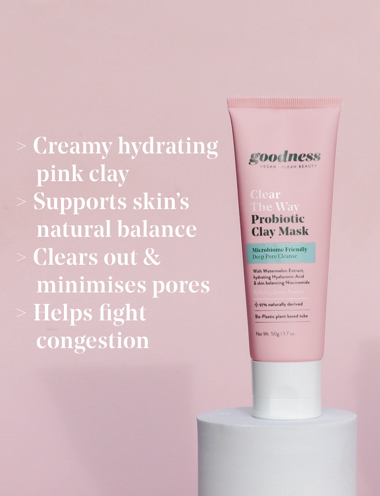 Goodness Skincare Probiotic Creamy  Clay Mask 