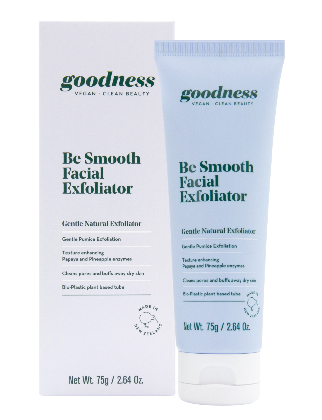 Goodness Be Smooth Facial Exfoliator, gentle natural exfoliator with papaya and pineapple enzymes